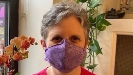 TeleTefila participant on ZOOM - photo by Alexis Wheeler